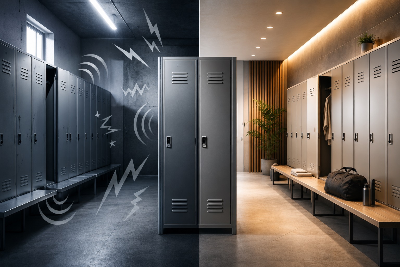 vestiarele metalice