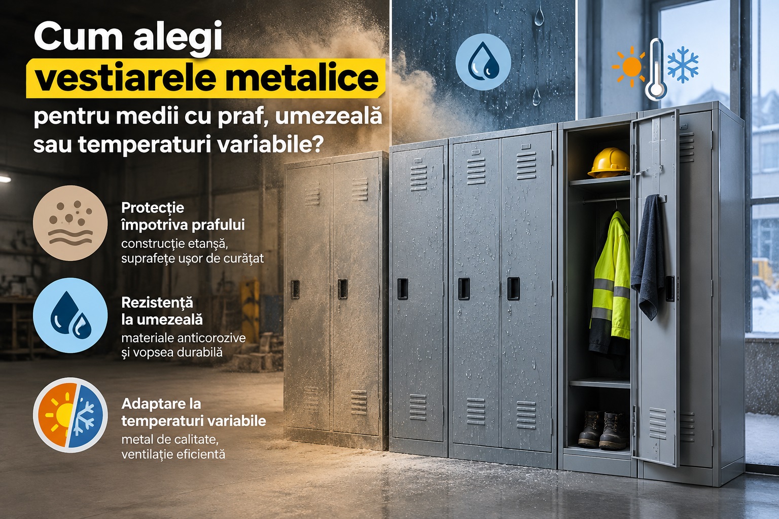 vestiarele metalice